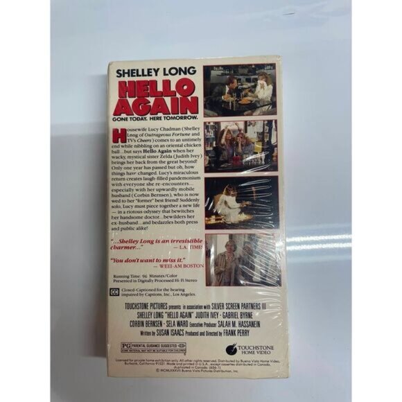 Shelley Long "Hello Again" Vintage VHS Tape 1987 Comedy Movie - Picture 2 of 3